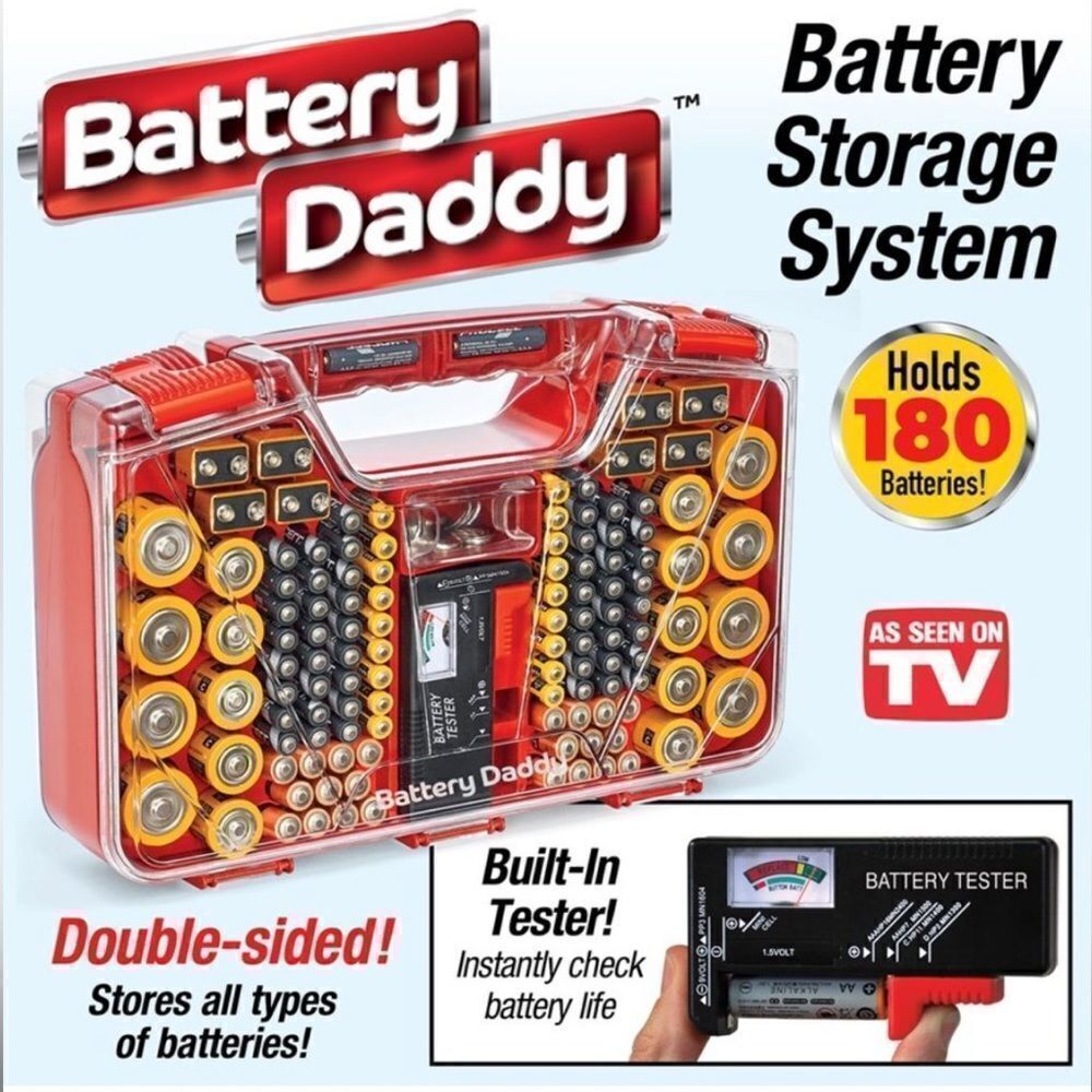 Battery Daddy Battery Organizer and Storage Case‎